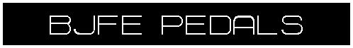 Text Box: BJFE PEDALS